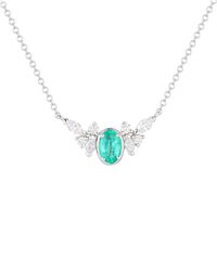 Gregg Ruth - 14K 0.86 Ct. Tw. Diamond & Emerald Pendant - Lyst