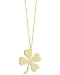 Ember Fine Jewelry - 14k Large Clover Necklace - Lyst