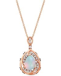 Le Vian - Le Vian 14K Rose 1.73 Ct. Tw. Diamond & Opal Pastels Pendant Necklace - Lyst