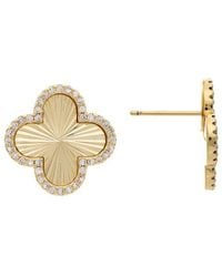 Rivka Friedman - 18k Plated Cz Earrings - Lyst