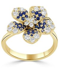 Sabrina Designs - 14K 1.06 Ct. Tw. Diamond & Sapphire Cocktail Ring - Lyst