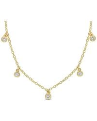 Lab Grown Diamonds - 18K Over 0.17 Ct. Tw. Lab Grown Diamond Station Necklace - Lyst