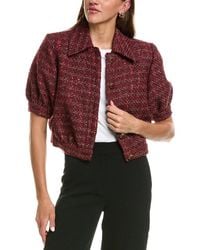 L'Agence - Cove Crop Short Sleeve Jacket - Lyst