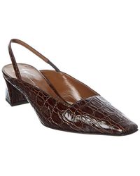 Giuseppe Zanotti - Brenda 45 Croc-Embossed Leather Slingback Pump - Lyst