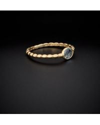Italian Gold - 14k Beaded Ring - Lyst
