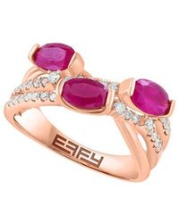 Effy Fine Jewelry - 14K Rose 11.24 Ct. Tw. Diamond & Citrine Ring - Lyst