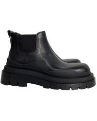 Bottega Veneta - Leather Tire Ankle Chelsea Boot (authentic Pre-loved) - Lyst