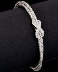 Meshmerise - 18k Over Silver 0.2 Ct. Tw. Diamond Bracelet - Lyst