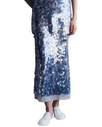 Lafayette 148 New York - Paillette Straight Midi Skirt - Lyst