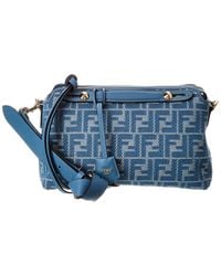 Fendi - By The Way Selleria Medium Ff Jacquard & Leather Shoulder Bag - Lyst