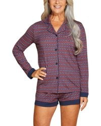Cosabella - Bella Printed Comfort Top & Boxer Set - Lyst