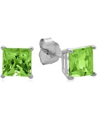 MaxColor - 10k 1.40 Ct. Tw. Peridot Studs - Lyst