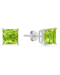 MaxColor - 14k 2.90 Ct. Tw. Peridot Studs - Lyst
