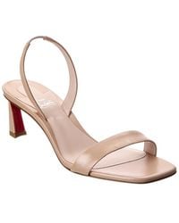 Christian Louboutin - O Condora 55 Leather Slingback Sandal - Lyst