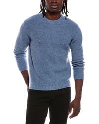 Autumn Cashmere - Purl Stitch Cashmere & Wool-Blend Crewneck Sweater - Lyst