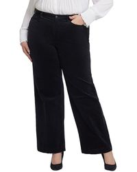NYDJ - Plus Teresa Black Wide Leg Jean - Lyst