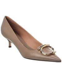 Ferragamo - Lara Leather Pump - Lyst