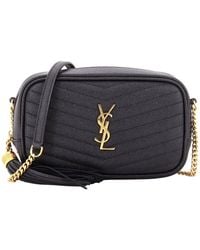 Saint Laurent - Matelasse Chevron Leather Lou Camera Bag Mini (Authentic Pre-Loved) - Lyst