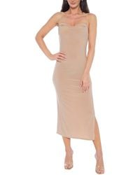 Bebe - Cowl Jersey Maxi Dress - Lyst