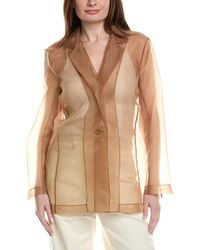 Kenneth Cole - Sheer Button Jacket - Lyst