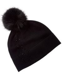 Forte - Cashmere Crystal Cashmere Hat - Lyst