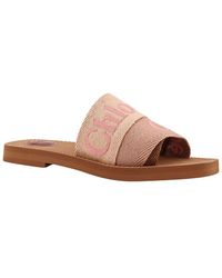 Chloé - Woody Linen Slipper - Lyst