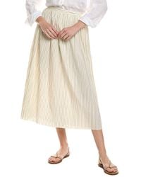 Alexis - Rezza Linen-Blend Midi Skirt - Lyst