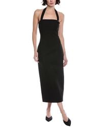 Toccin - Davina Sculpted Halter Midi Dress - Lyst