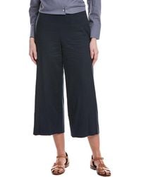 Vince - Crop Wide Linen-Blend Pant - Lyst