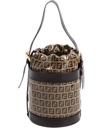 Fendi - Zucchino-Print Coated Canvas Bucket Bag (Authentic Pre-Owned) - Lyst