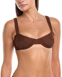 Haight - Gaia Ribbed Adjustable Bikini Top - Lyst