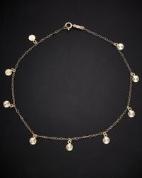 Italian Gold - 14k Disc Charm Ankle Bracelet - Lyst