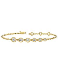 Lab Grown Diamonds - 14K 0.86 Ct. Tw. Lab-Grown Diamond Tennis Bracelet - Lyst