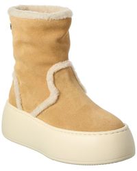 Giuseppe Zanotti - Alma Suede & Shearling Platform Boot - Lyst