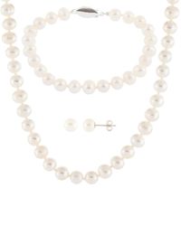 Splendid - 6.5-7mm Pearl Earrings, Bracelet, And Necklace Set - Lyst