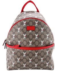 Gucci - Printed Gg Coated Canvas Children's Zip Backpack Small (Authentic Pre-Loved) - Lyst