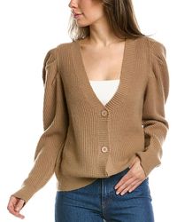 Lea & Viola - Puff Sleeve Wool & Cashmere-blend Sweater - Lyst