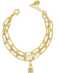 Rachel Reinhardt Jewelry - 14k Over Silver Cz Charm Bracelet - Lyst