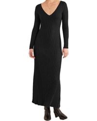 Boden - Fitted Ribbed Knitted Maxi Dress - Lyst