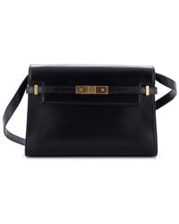 Saint Laurent - Leather Manhattan Shoulder Bag Medium (Authentic Pre- Loved) - Lyst