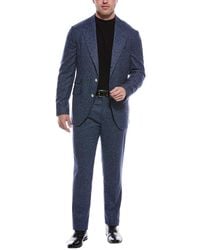 Brunello Cucinelli - 2pc Silk & Wool-blend Suit With Pleated Pant - Lyst