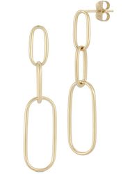 Ember Fine Jewelry - 14k Link Drop Earrings - Lyst