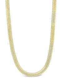 Sterling Forever - Herringbone Chain Necklace - Lyst