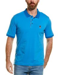 Robert Graham Cotton Pines Knit Polo Shirt in Blue for Men | Lyst UK
