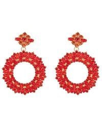Eye Candy LA - Glass Crystal Dimitris Statement Earrings - Lyst