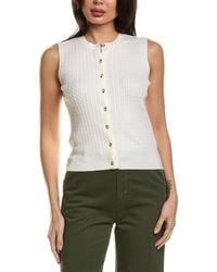 Vince - Cable Merino Wool-Blend Shell - Lyst