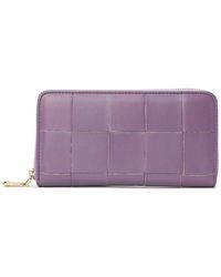 Tiffany & Fred Paris - Top-Grain Woven Leather Wallet - Lyst