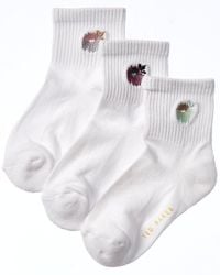 Ted Baker - Set Of 3 Quarter Crew Sock - Lyst