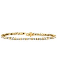Lab Grown Diamonds - 14K 3.29 Ct. Tw. Lab-Grown Diamond Tennis Bracelet - Lyst