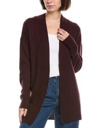 Vince - Rib Placket Wool & Cashmere-Blend Cardigan - Lyst